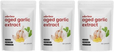 Estratto di aglio invecchiato 7500 mg, supporto antiossidante,3PCS