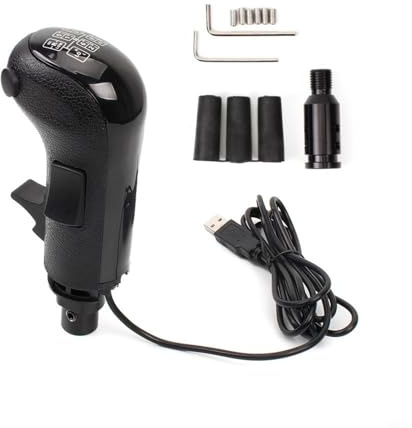 Verbessern Sie Ihr Simulator-Erlebnis, USB-Schaltknauf mit hohem Niedrig-Gangschalter und Spielen für Logitech G25 G27 G29 G920 G923 und TH8A Kompatibel mit Euro Truck Simulator