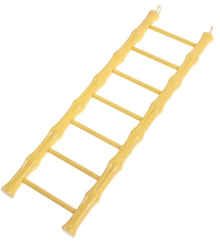 LALAFINA Escalera para Trepar de Plástico 8,5x29,5 Cm para Hámsteres y Periquitos, Juguete Colgante para Jaulas de Pájaros, Accesorio de Escalada para Loros y Aves Pequeñas