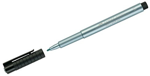 FABER-CASTELL 167392 - Tuschestift Pitt artist pen, Stärke 1,5 mm, blau metallic