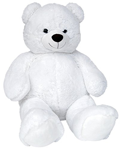 Wagner 9041 - Riesen XXL Teddybär 140 cm groß in Weiss - Plüschbär Kuschelbär Teddy Bär in Weiss 1,40 m