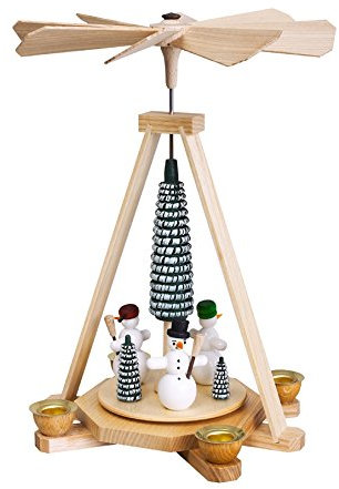 Rudolphs Schatzkiste Piramide delle Montagne del Minerale metallifero della Piramide della tavola della Piramide di Natale degli Uomini 23cm della Neve Nuove