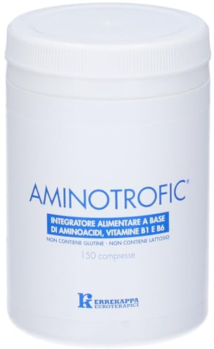 Errekappa Euroterapici - Aminotrofic® Integratore Alimentare 150 Compresse a Base di Aminoacidi Essenziali EAA, Ramificati e Vitamine Supplemento Nutrizionale Carenza Proteine, con Vitamina B 1 e B6
