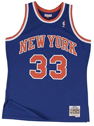 Mitchell & Ness Patrick Ewing #33 New York Knicks 1991-92 Swingman NBA Trikot Blau, XL