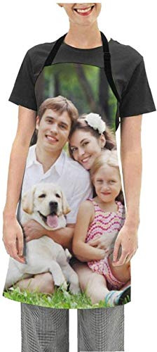 Naispanda Personalisierte Unisex Schürze Mit Foto Bild Text Name Logo Küche Verstellbarer Latzriemen Koch Schürze Einzigartiges Geschenk Für Frauen Männer Individuelle Koch Schürze Wasserdicht