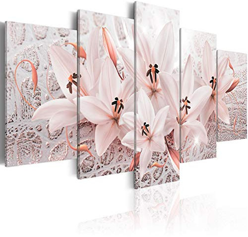 B&D XXL - Akustikbild 225x112 cm Bilder mit Akustikschaumstoff Hochleistungsschallabsorber Schallschutz Leinwandbild XXL 5 tlg Wandbild b-A-0326-b-o