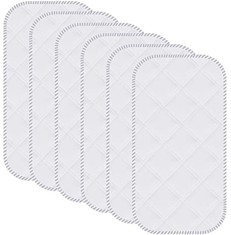 Sunny zzzZZ 6 Pack Baby Waterproof Changing Pad Liners - Quilted Thicker Ultra Soft Changing Table Cover Liners - Durable & Easy to Clean - White - 23 x 11