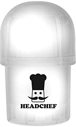 Headchef Plastic POD Herb Storage & Grinder Combi, White