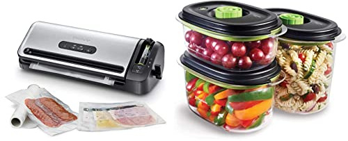 Machine sous vide + lot 3 boîtes conservation
