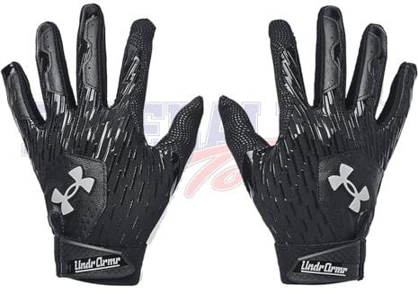 Under Armour Clean Up Gants de Baseball pour Enfants et Jeunes (100) Blanc/Gris Halo/Gris Halo, Small