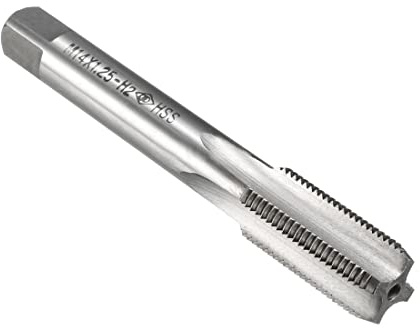 PATIKIL M14 x 1.25mm Filetto Fresatura Maschi H2 Acciaio ad Alta Velocità 4 Scanalature Dritte non Rivestito per Filettatura Maschiatura Strumento Fai Da Te Riparazioni Meccaniche