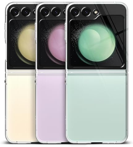 Ringke Slim Case Kompatibel mit Samsung Galaxy Z Flip 5 Hülle, Dünn Hart PC Nicht Vergilbend Transparent Handyhülle für Z Flip 5 5G - Clear