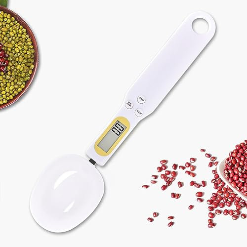Cuillère Doseuse électronique BestAlice, échelles de Cuillère Numériques 500g / 0,1g Cuillère Doseuse Alimentaire, Cuillère Doseuse électronique avec écran LCD pour la Distribution de Grains de Café C