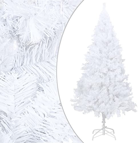 ARKEM Künstlicher Weihnachtsbaum mit Dicken Zweigen Weiß 210 cm PVC TannenbaumstäNder