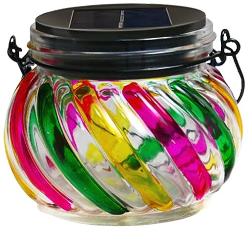 BESPORTBLE Solar Lanterns Outdoor Garden Decorative Light Jar Solar-Powered Easy to Use for Landscape Fairy Lights