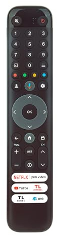 VINABTY RC833 GUB1 Remplacement de la télécommande vocale adapté pour TCL | Smart TV 65C845 85C645 43C645 55C645 65C645 85C845
