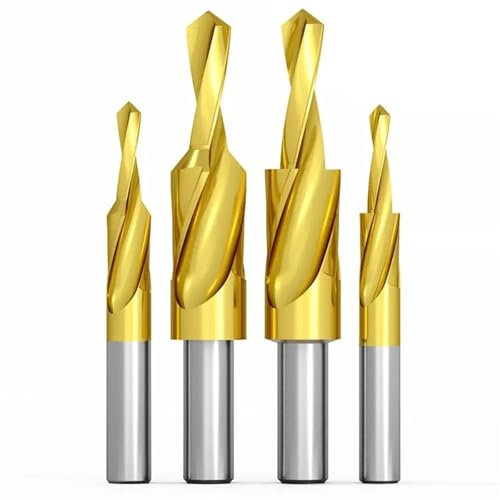 Broca desbarbadora de 90 a 180 grados, vástago recto, avellanadora, abridor de agujeros, broca helicoidal for trabajar el metal, piezas de herramientas prácticas, 1 pieza(M4-180 Degree)