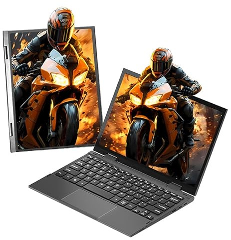 ZWYING Mini laptop 2 in 1 touchscreen da 11 pollici, display IPS 2000 × 1200, CPU N95, 16 GB DDR5 RAM SSD da 1 TB, computer aziendale convertibile a 360 °, Win 11 Pro, sblocco impronte digitali