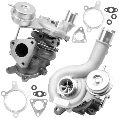 Left & Right Complete Turbo Turbocharger Kit Compatible with Ford Explorer Flex Lincoln MKS MKT 3.5L 2010-2019 Replace# AA5E9G438GD AA5E9G438G AA5E6K682BF AA5E6K682BI