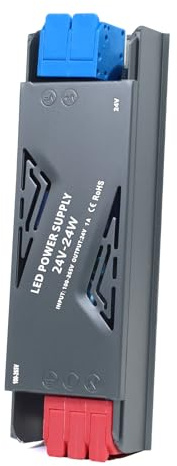 YOODI Fuente Alimentacion 24V 24W 1A Transformador 220V a 24V, Ultrafino LED Driver, Controlador LED de Voltaje Constante AC 220V a 24V, Transformador LED para Tira LED Luces de Interior