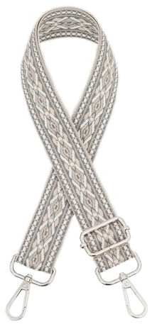 Blausky Verstellbarer Schultergurt Breit 3.8cm für Damen & Herren,Taschengurt Taschengurte zum Wechseln Schulterriemen mit Karabiner für Schultertaschen Handtaschen Crossbody,Dunkelrosa + Silber