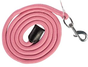 HKM Carlotta Strick mit Karabinerhaken, Rosa, 180 cm