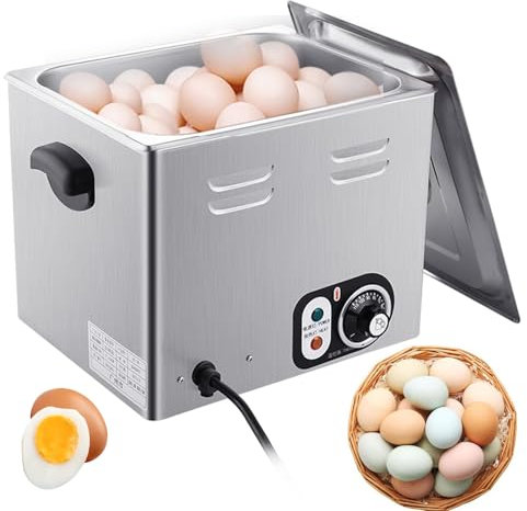 Commercial Electric Egg Cooker, 2600W High Power, 60 Large Capacity, Automatic Soft-Boiled and Hard-Boiled Egg Maker, Ideal for Hot Spring Eggs, Tea Eggs, and Warm Wine