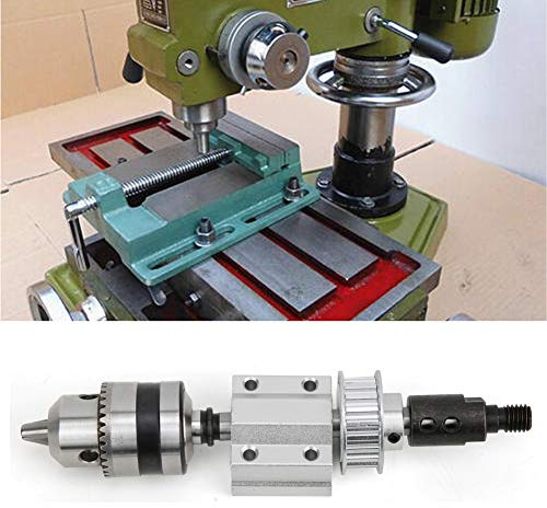 Yctze B12 Table Drill Accessory with Stable Three-Jaw Chuck, High- M10 Shaft Sleeve, and Double Flange Bearings