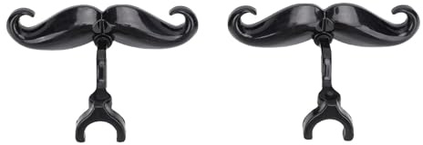 aqxreight 2 Pièces Pince de Trombone sur Moustache Embout d'euphonium en Plastique Drôle Moustache pour les Pratiques de Groupe Amusantes Pendant et la Pince de Trombone sur MoustacheEuphonium