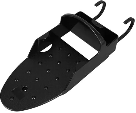 UTHCLO Supporto per Ferro da Stiro Nero in Abs Salvaspazio per Spazi Lavanderia e Camere Ospiti Design Moderno e Professionale