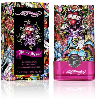 Ed Hardy Hearts & Daggers Women's Perfume Fragrance by Christian Audigier, Eau De Parfum, 3.4 fl oz