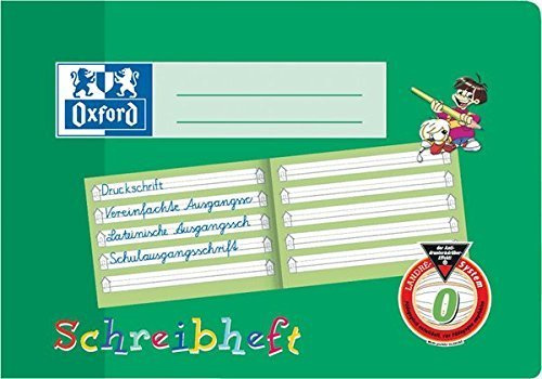 3x Oxford Schreiblernheft 311501600 DIN A5 quer 90 g qm