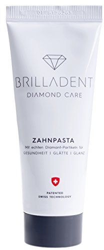 Brilladent Diamant-Zahnpasta | 1 Tube (1 x 75 ml) | Ideal gegen Paradontose, Paradontitis & Zahnstein | schont die Zahnoberflächen | niedriger Abrasionswert | verzögert Plaque | weisse Zähne