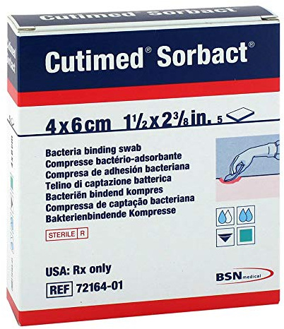 CUTIMED Sorbact Kompressen 4x6 cm 5 St