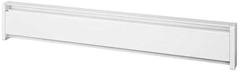 Cadet SoftHeat 47 Electric Hydronic Baseboard Heater (Model: EBHN750W, Part: 13458), 2560/1925 BTU, 240/208 Volt, 750/563 Watt, White