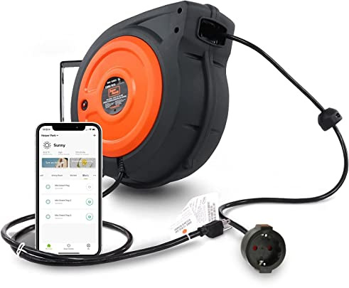 SuperHandy Kabeltrommel, 15 m, 3G2,5 mm² H05VV-F, max. 3200 W | Strapazierfähiges Polypropylengehäuse mit Premium-Industriekabel für anspruchsvollen gewerblichen Einsatz