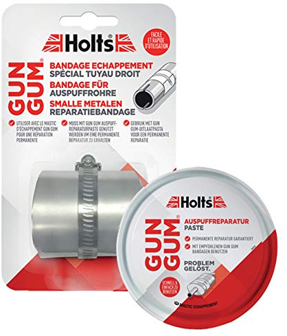 Holts Auspuff Reparatur Set Bandage Gungum 1 Stück + Dichtungspaste 200G