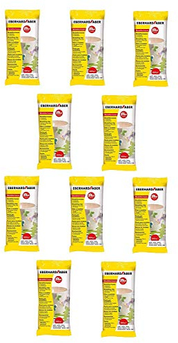 Eberhard Faber 570101 - Modelliermasse EFAPlast classic, 1 kg, weiß (10er Pack)