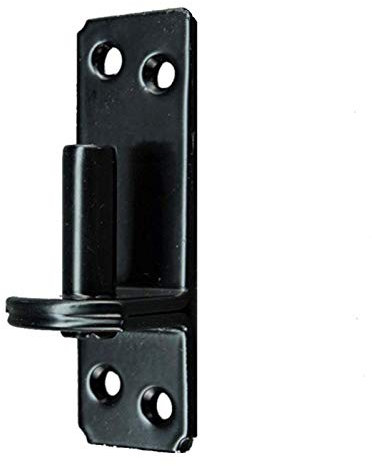 Kloben auf Platte schwarz 11x104x4mm mit 13mm Dorn