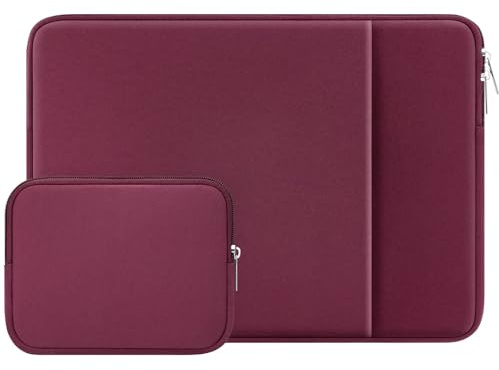 RAINYEAR Laptop Sleeve with Small Bag for 16 MacBook Pro/Max M5 A3428 | A3249 M4 A3403 A3186 M3 A2991 M2 A2780 M1 A2485, Protective Case with Front Pocket for 16-inch Notebook Laptop Chromebook
