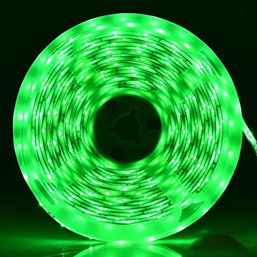 iNextStation Striscia LED Verde 5M, 12V SMD2835 300LEDs Nastro LED | Tagliabile Flessibile IP65 Impermeabile Strisce Luci LED per Camera da Letto, Decorazione Casa, Cucina (Senza Alimentazione)