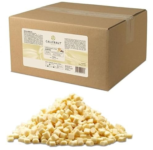 Chocolate Chunks, weiße Schokolade, backstabil 10kg, backfeste Schokolade