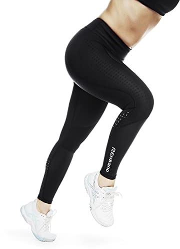 Rehband UD Runner's Knee/Thermal Zone Tights für Damen, Kompressionshose mit Wärmezonen für Laufen & Leichtathletik, verbessert Regeneration & hoher