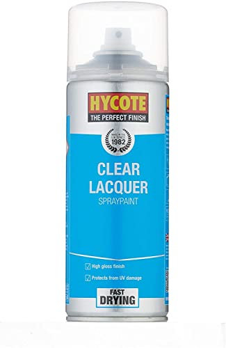Hycote Colour Spray Paint XUK0232 Clear Lacquer 400ml x 10