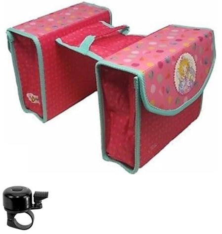 Prinzessin Lillifee Gepäckträgertasche Doppeltasche Kinderfahrrad inkl. Fahrradglocke