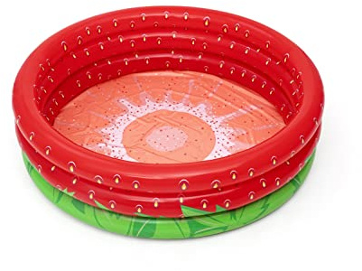 Pataugeoire Gonflable pour Enfants Bestway Fraise 168 x 38 cm