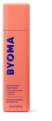 BYOMA Balancing Face Mist (100ml) pH Balanced Face Toner with Ceramides, Probiotics and Allantoin - Alcohol Free Toner Spray - Balance, Soothe and Refresh Throughout the Day