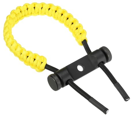 PATIKIL Tir Arc Arc Poignet Sangle, Réglable Composé Tresse Poignet Sangle, Jaune