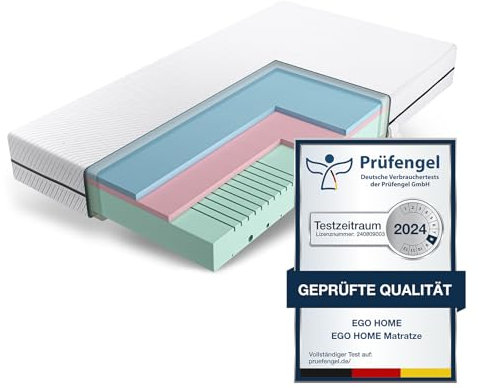 EGO HOME Matratze 160x190 Härtegrad H3 18cm - Hochwertige Kaltschaummatratze aus Gel Memoryfoam, Ergonomisch und Atmungsaktiv Schaumstoffmatratze, Öko-Tex Zertifiziert