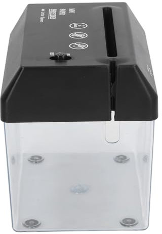 Tragbarer Aktenvernichter, Aktenvernichter Desktop Kleiner Streifenschneider USB Tragbares A6-Streifenschneidewerkzeug Elektrische Dokumente Papier, Aktenvernichter